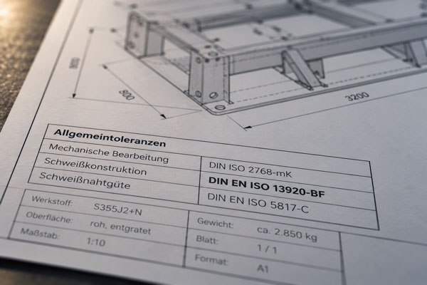 Technische Zeichnung nach DIN EN ISO 13920